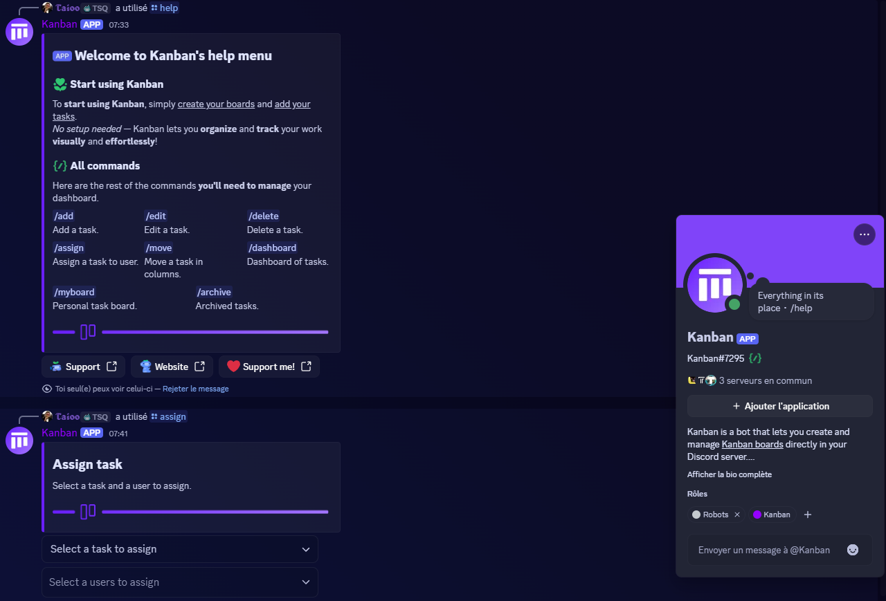 Kanban - Bot Discord