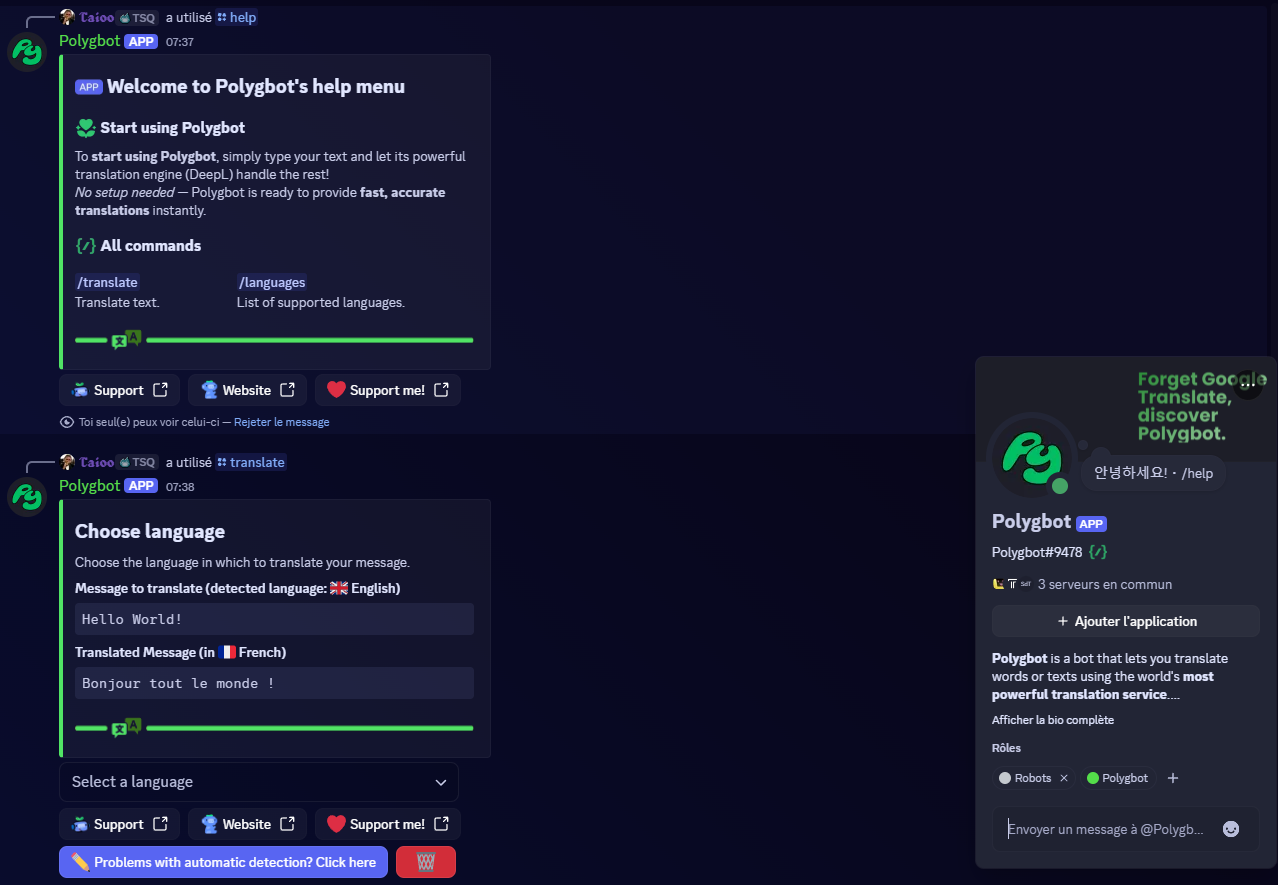Polygbot - Bot Discord